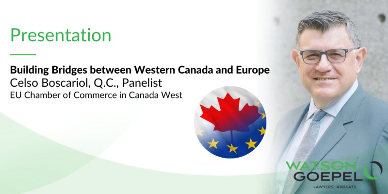 Building Bridges between Western Canada & Europe!