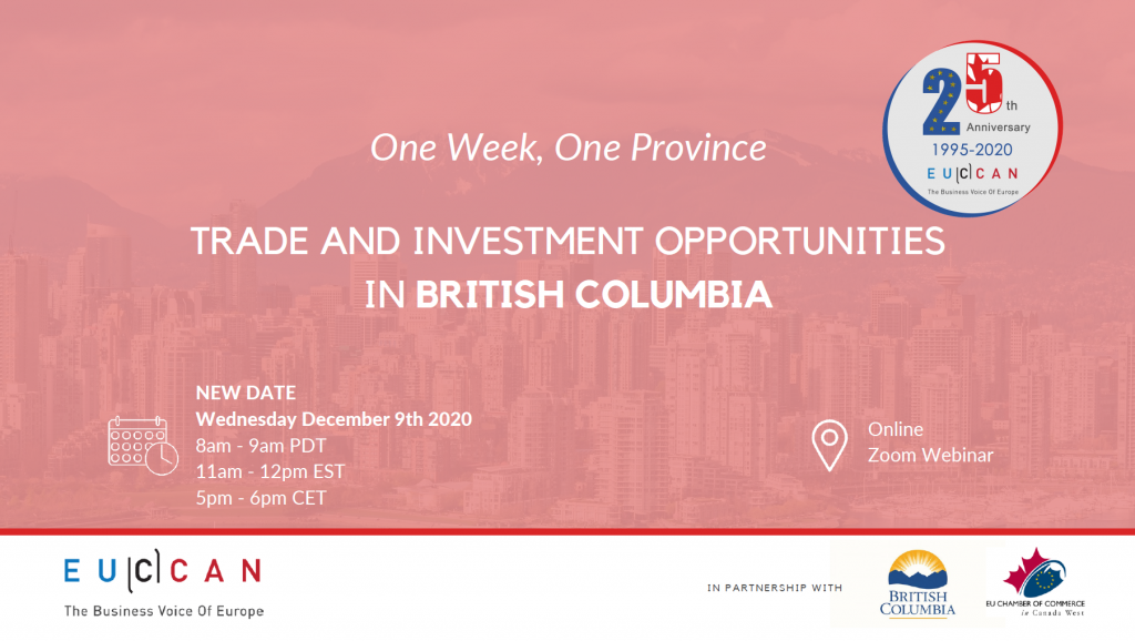 Trade Investment Opportunity in British Columbia!