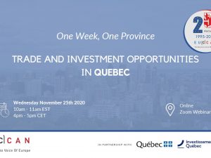 Trade Investment Opportunity in Quebec!