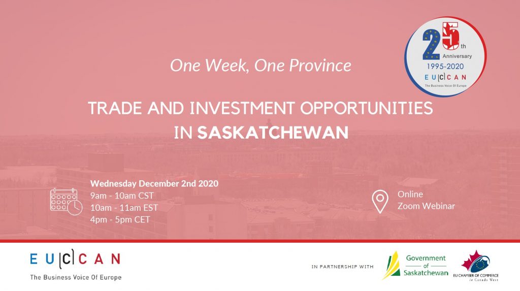 Trade Investment Opportunity in Saskatchewan!