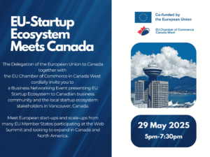 EU Startup Ecosystem Meets Canada – Thursday, May 29