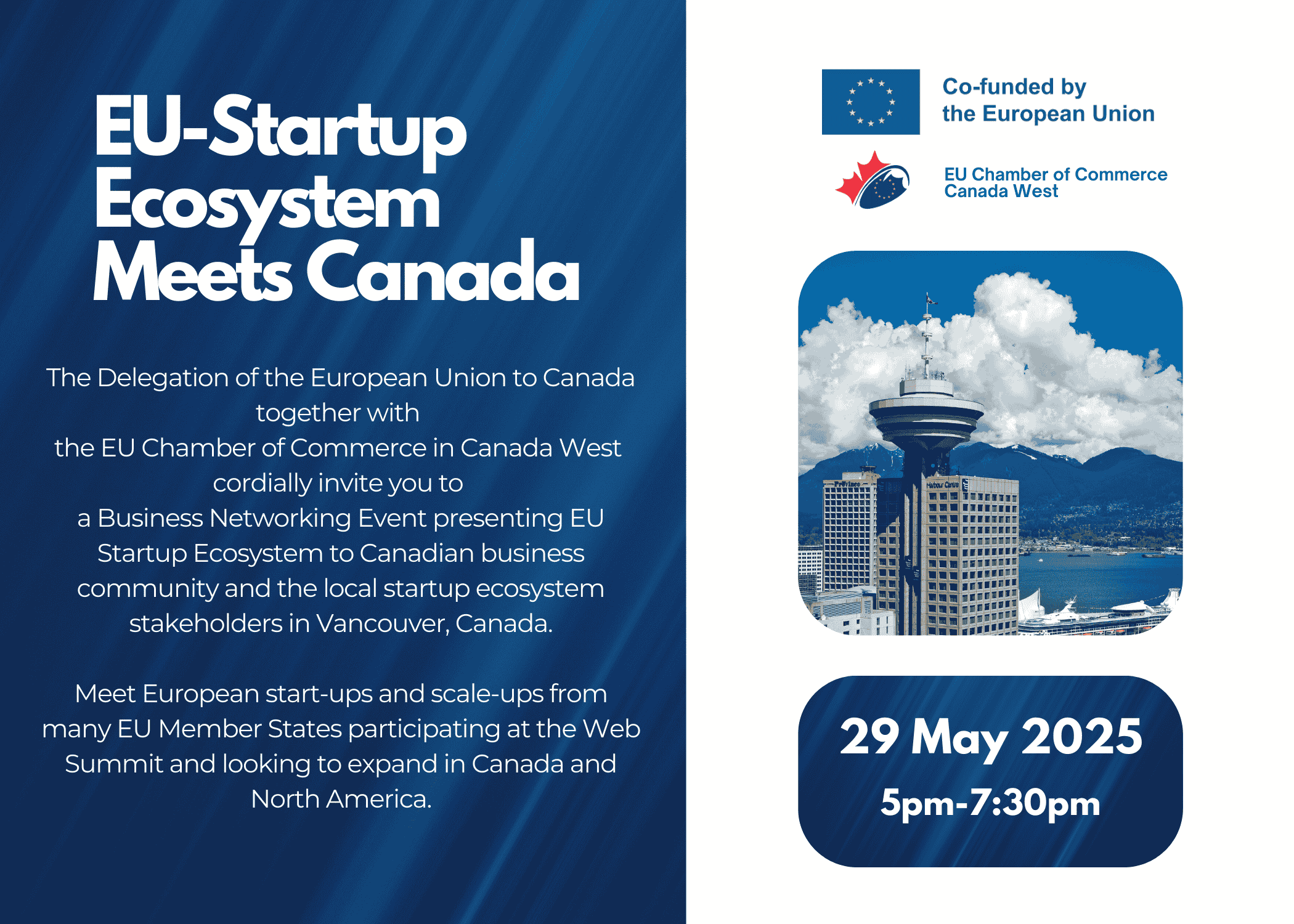 EU Startup Ecosystem Meets Canada – Thursday, May 29 | EU Chamber of ...